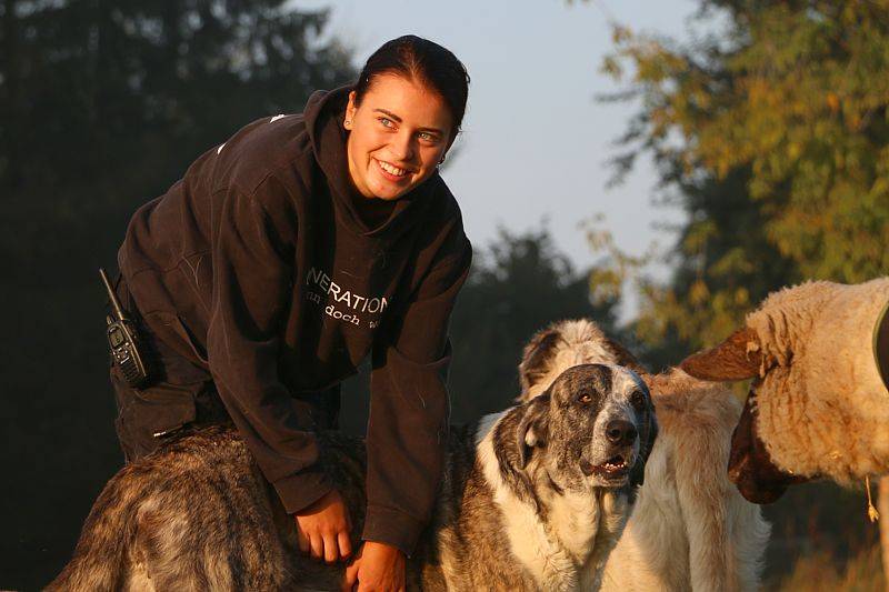Lena-Sophie Krah, Bundesfreiwillige im Land der Tiere, dem veganen Tierschutzzentrum zwischen Hamburg, Berlin und Lüneburg.