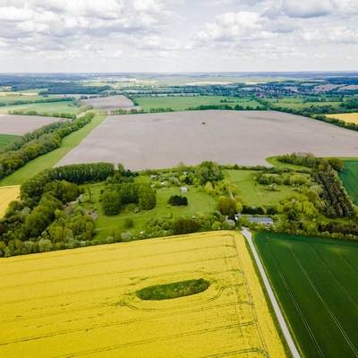 Das Land der Tiere von oben