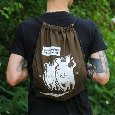 Die Rennschweine Turnbeutel sind ab sofort im Land der Tiere Shop verfügbar!